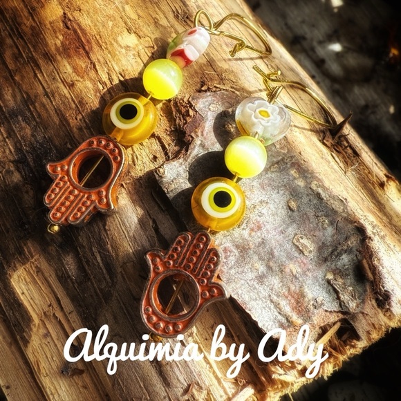 Alquimia Yellow Earrings - Picture 1 of 1